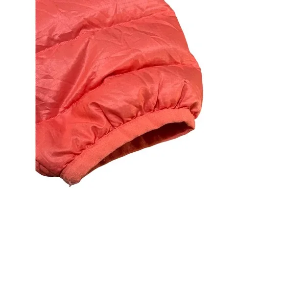 Mountain Hardwear Hooded Down Puffer Jacket Coral Pink Womens Lightweight Medium - Picture 5 of 8